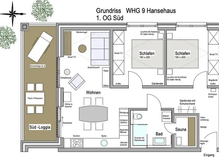 Hansehaus 9 Appartement *